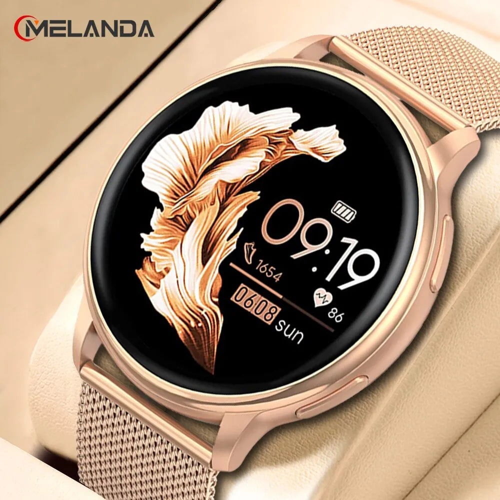 SmartWatch Melanda G35 Feminino 2024 Android IOS + Brinde Pulseira Silicone